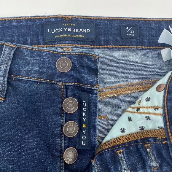 LUCKY BRAND Blue Denim Bridget Skinny Ankle Jeans - Picture 8 of 11